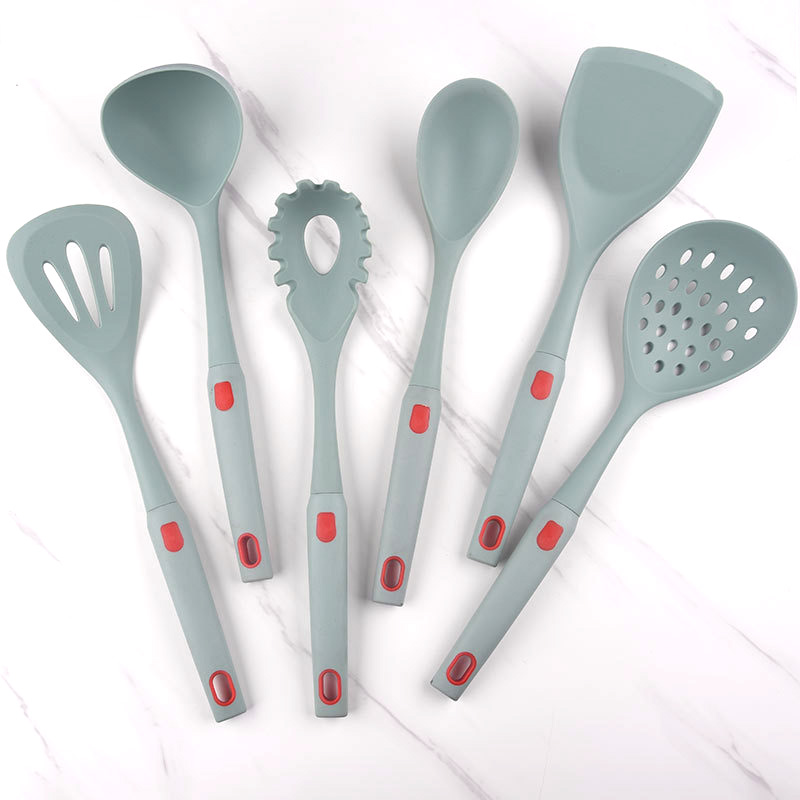 Complete Kitchen Utensil Set 6 Piece Non-Stick Cooking Silicone Kitchenware Kit kitchen utensils